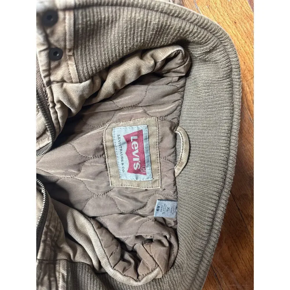 Levi’s Vintage Utility Work Jacket Men’s XL Insulated Canvas Tan Cotton Coat